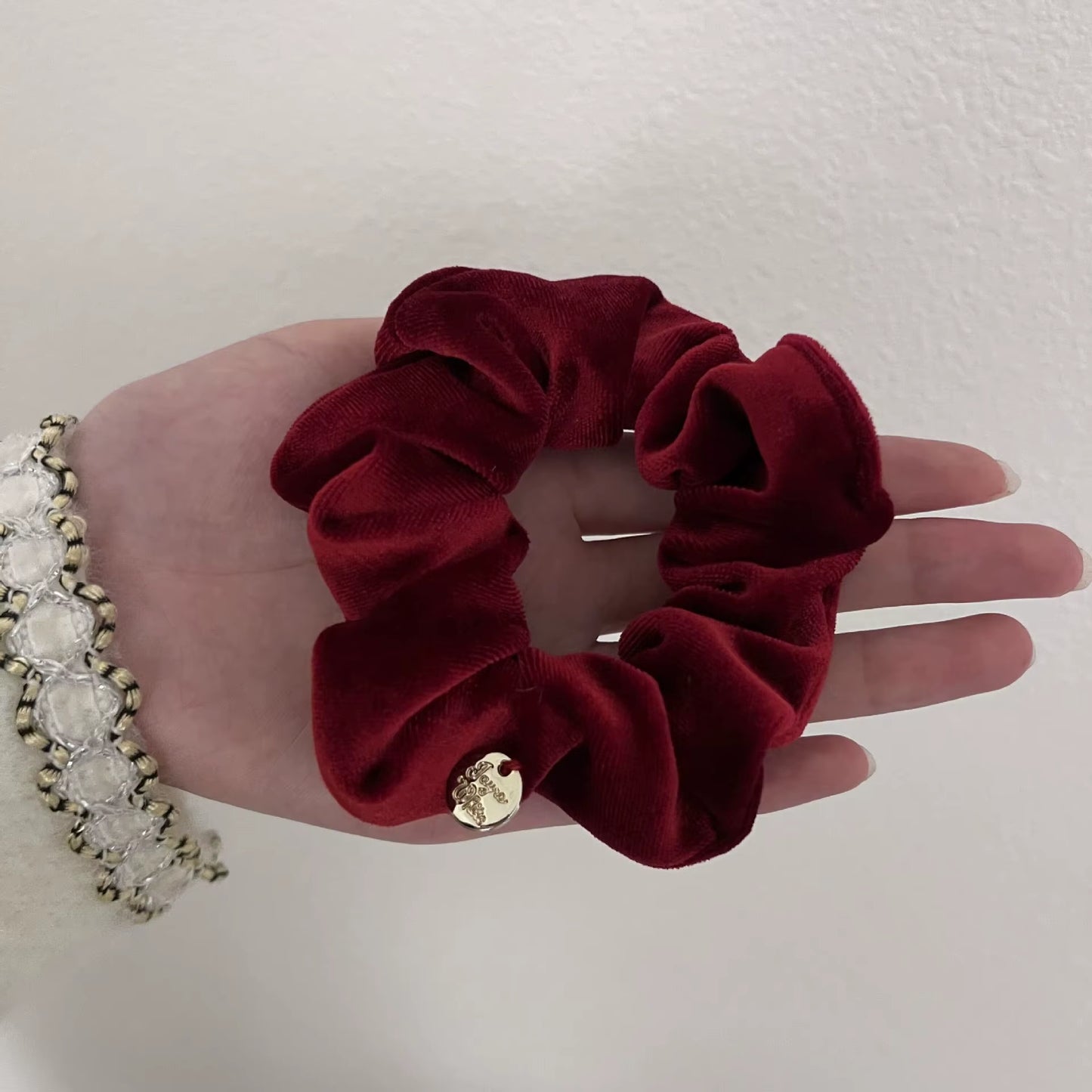 Scrunchies for Hair Black Velvet Red Hairties Girls for Daliy Ponyhair Hairstyle Hair Accessories Headwear Women Gifts