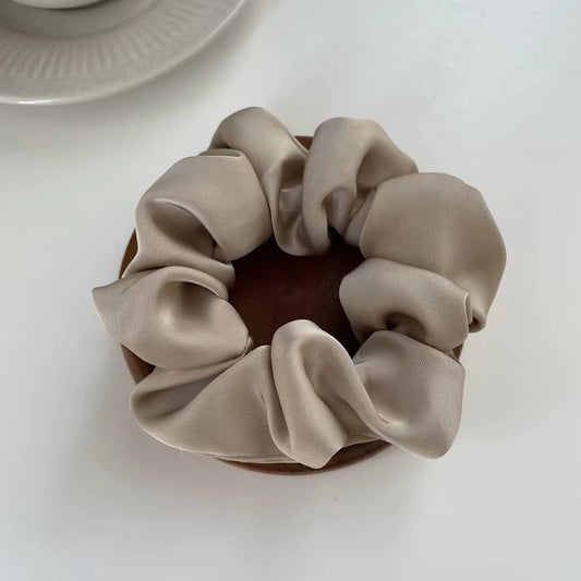 Oversize Satin Scrunchies Elastic Hair Ties Women Girls Big Silk Hair Bands Ponytail Holder Hair Rubber Bands Hair Accessories