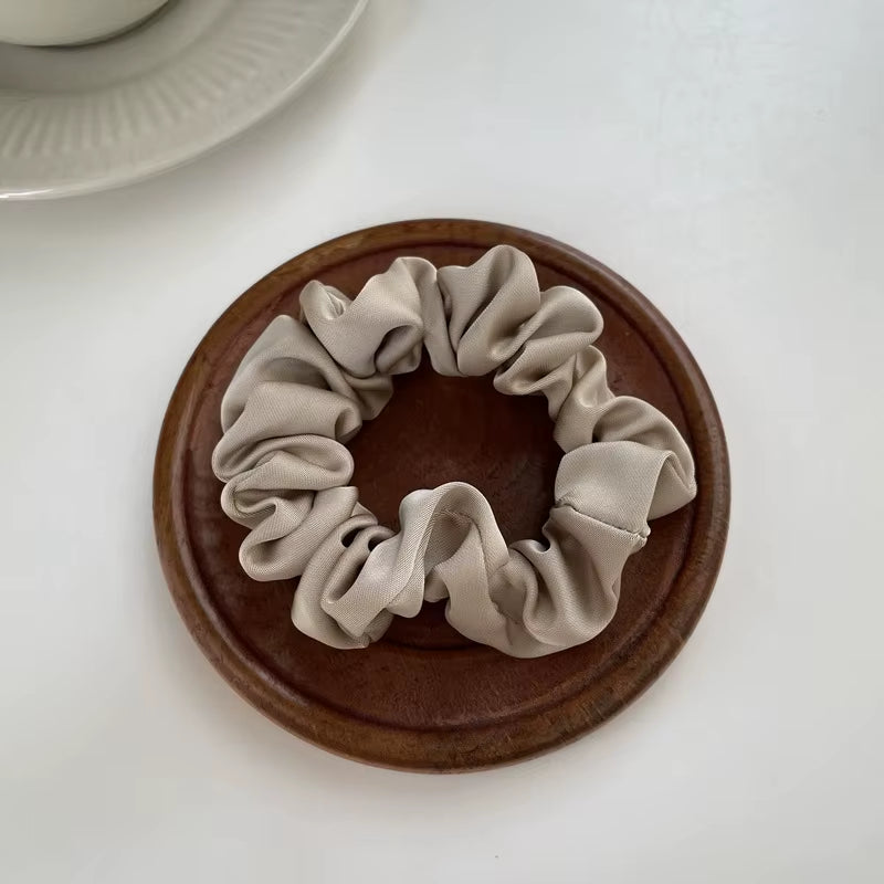 Oversize Satin Scrunchies Elastic Hair Ties Women Girls Big Silk Hair Bands Ponytail Holder Hair Rubber Bands Hair Accessories
