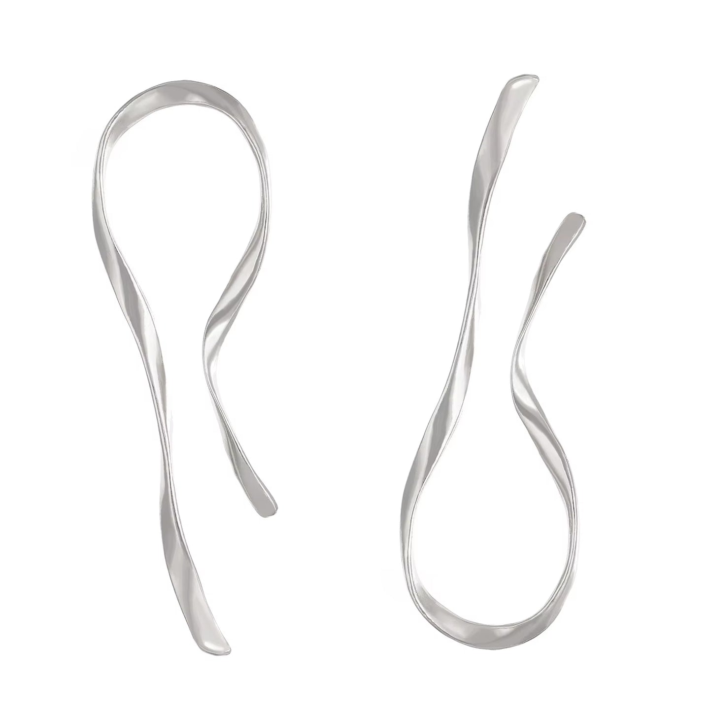 European and American Style Lines High-Grade Sense of Light Luxury Fashion Geometric Earrings, Suitable for Women