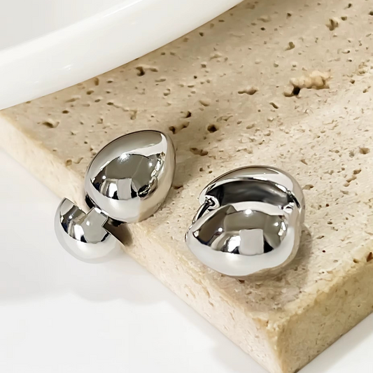 Double Face Droplet Earring